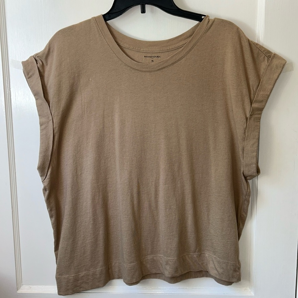 Banana Republic Khaki Loose Top